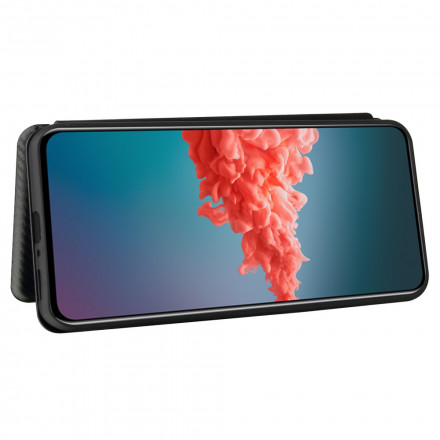 Flip Cover Zte Axon 20 4G / 5G Silicone Carbone Coloré