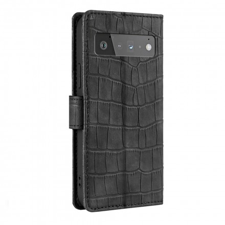 Housse Google Pixel 6 Pro Skin-Touch Crocodile