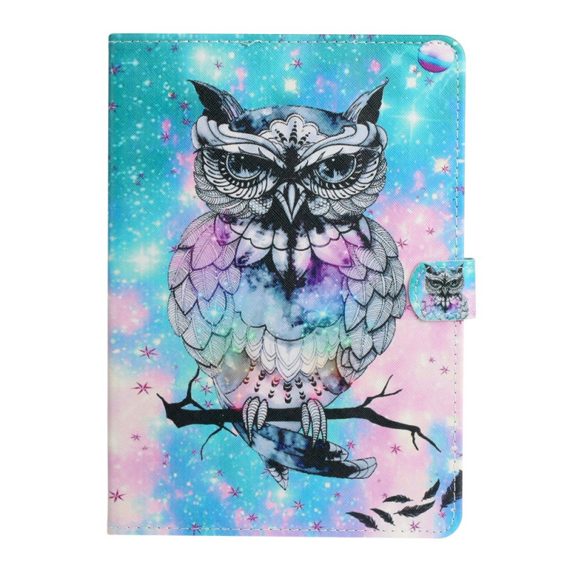 Housse iPad Mini 7 (2024) / Mini 6 (2021) Hibou Royal