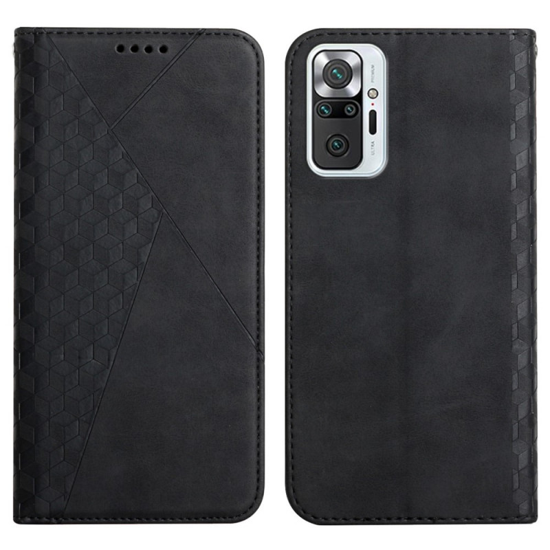 Flip Cover Xiaomi Redmi Note 10 Pro Effet Cuir Géo