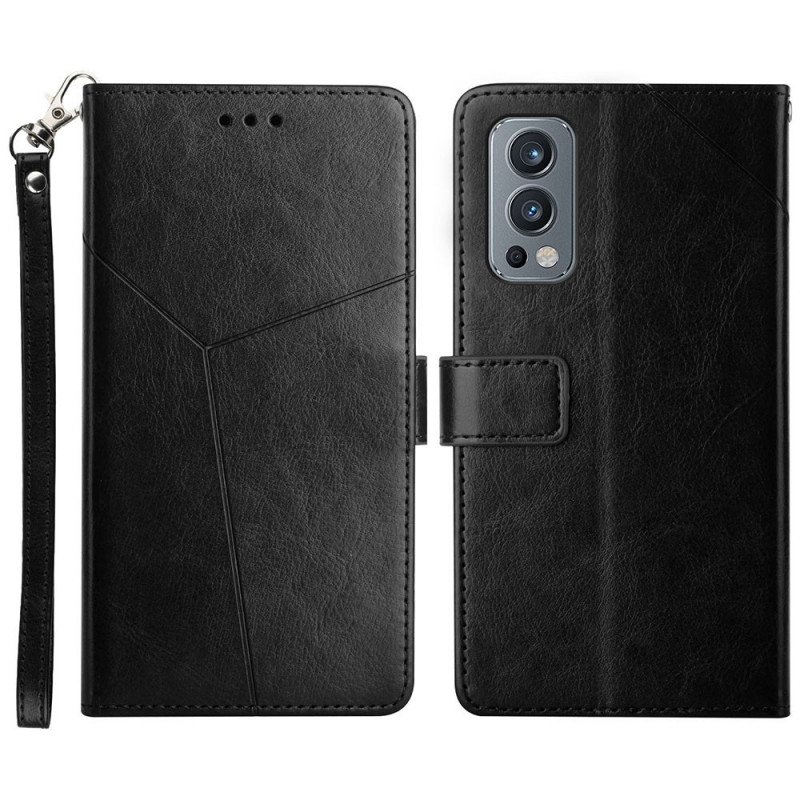 Housse OnePlus Nord 2 5G Style Cuir Géo Y Design