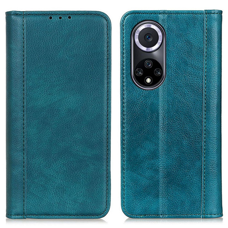 Flip Cover Honor 50 / Huawei Nova 9 Cuir Litchi Fendu Élégance