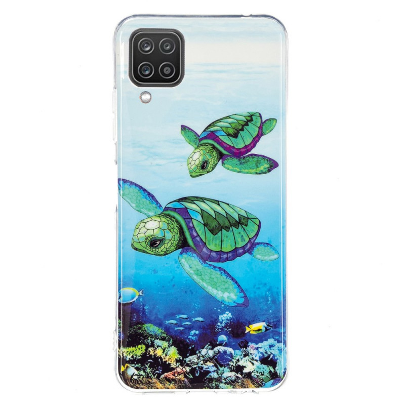 Coque Samsung Galaxy A12 / M12 Tortues Fluorescente