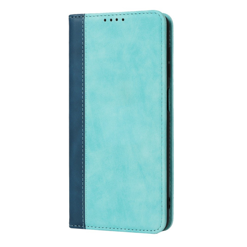 Flip Cover Samsung Galaxy A12 / M12 Bicolore Style Cuir