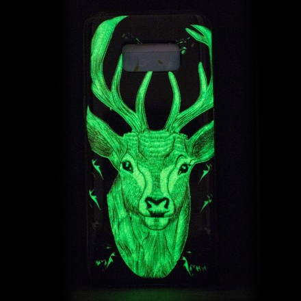 Coque Samsung Galaxy S8 Cerf Magestueux Fluorescente