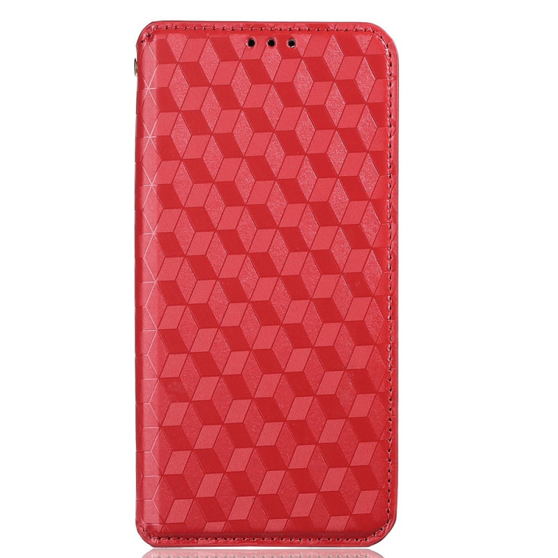 Flip Cover Oppo Reno 6 5G Effet Cuir Diamant 3D