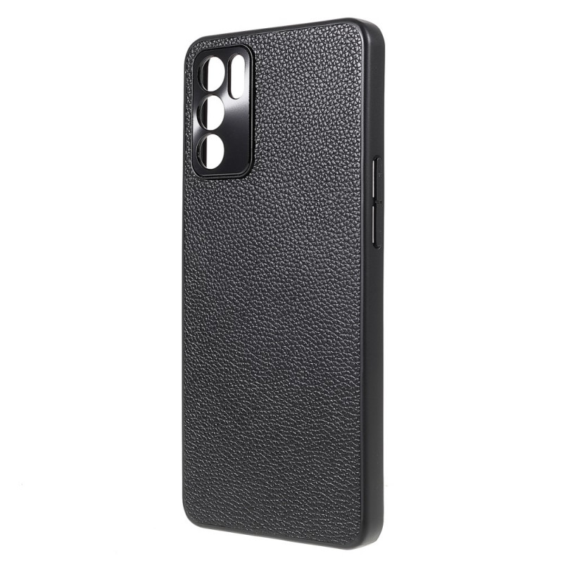 Coque Oppo Reno 6 5G Véritable Cuir Litchi