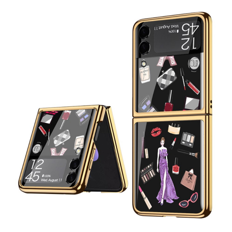 Coque Samsung Galaxy Z Flip 3 5G Verre Trempé Maquillage GKK