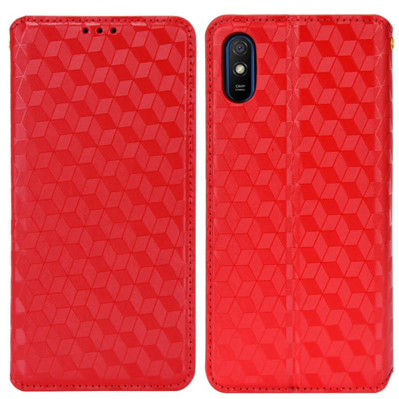 Flip Cover Xiaomi Redmi 9A Effet Cuir Diamant