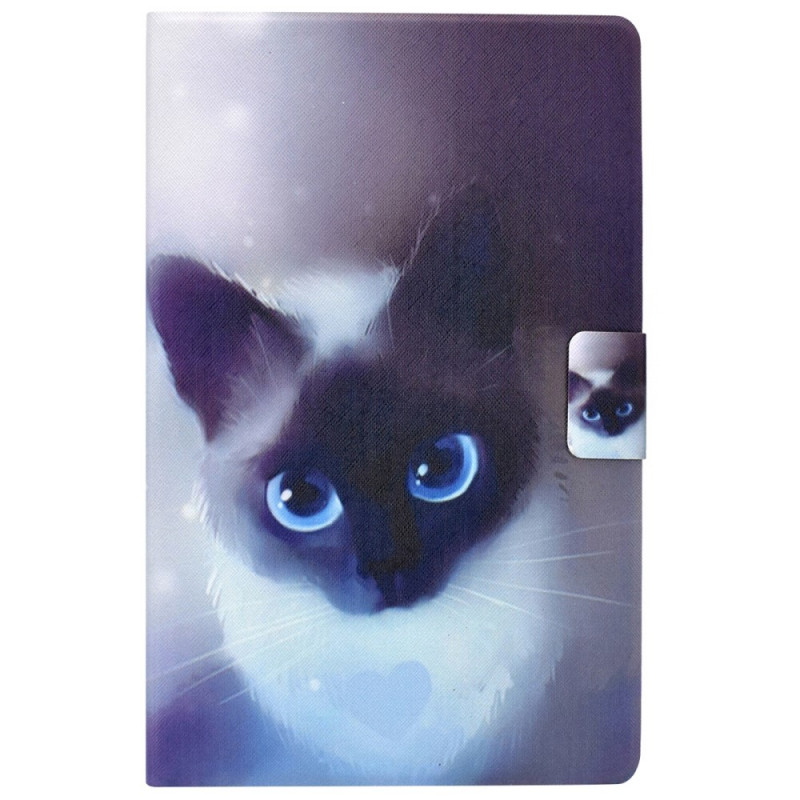 Housse Samsung Galaxy Tab A8 (2021) Chat Yeux Bleus