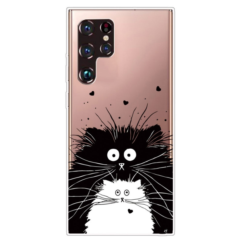 Coque Samsung Galaxy S22 Ultra 5G Regarde les Chats