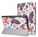 Housse iPad 9.7 2017 Papillons et Fleurs