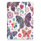 Housse iPad 9.7 2017 Papillons et Fleurs