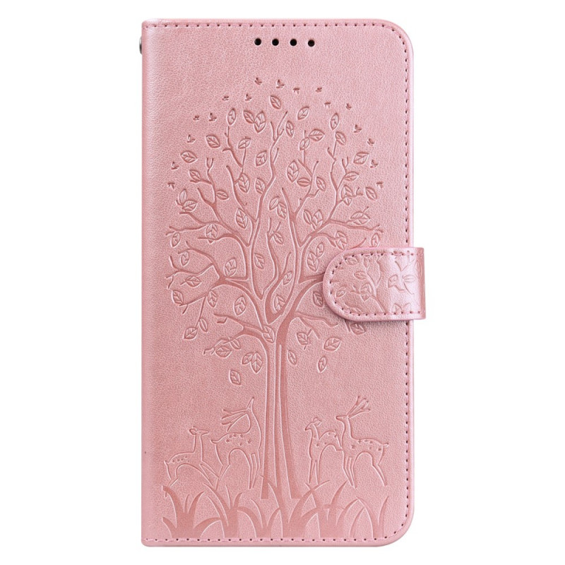 Housse Samsung Galaxy S22 Ultra 5G Arbre et Cerfs