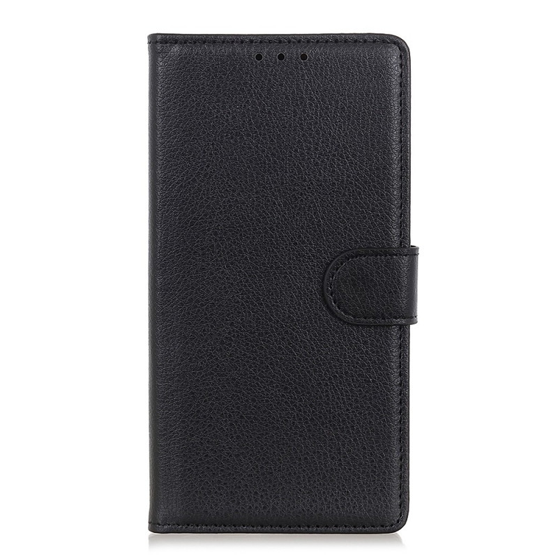 Housse Samsung Galaxy S22 Ultra 5G Cuir Litchi Traditionnel