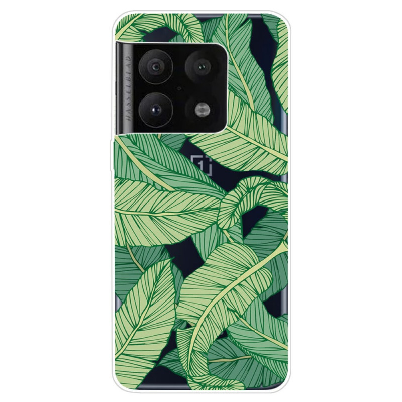 Coque OnePlus 10 Pro 5G Transparente Feuilles Graphiques