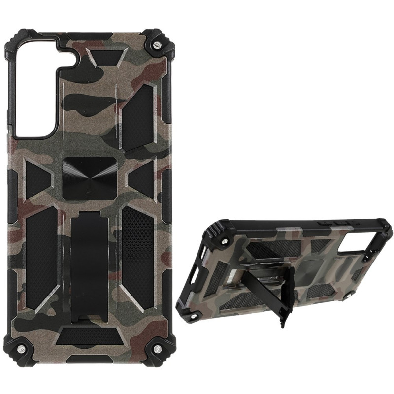 Coque Samsung Galaxy S22 Plus 5G Camouflage Support Amovible