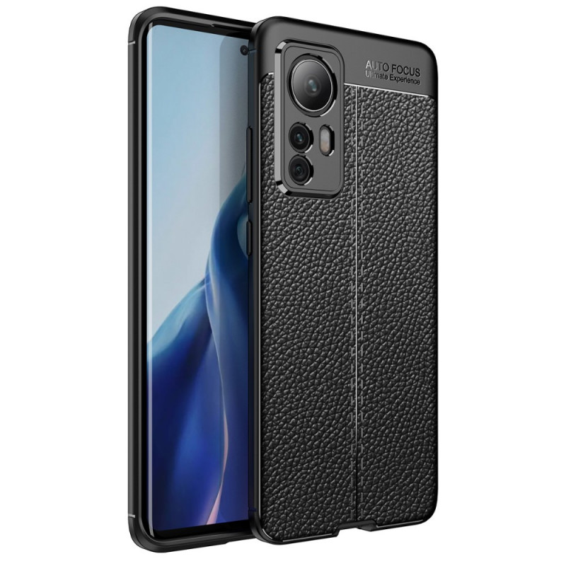 Coque Xiaomi 12 / 12X / 12S Effet Cuir Litchi Double Line