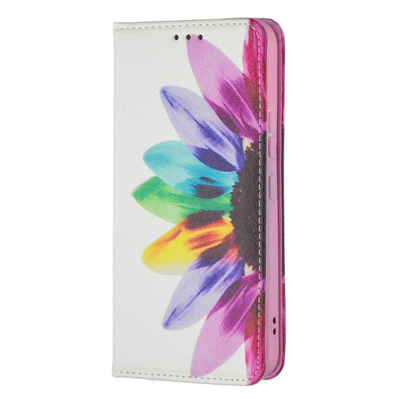 Flip Cover Samsung Galaxy S22 5G Fleur Aquarelle