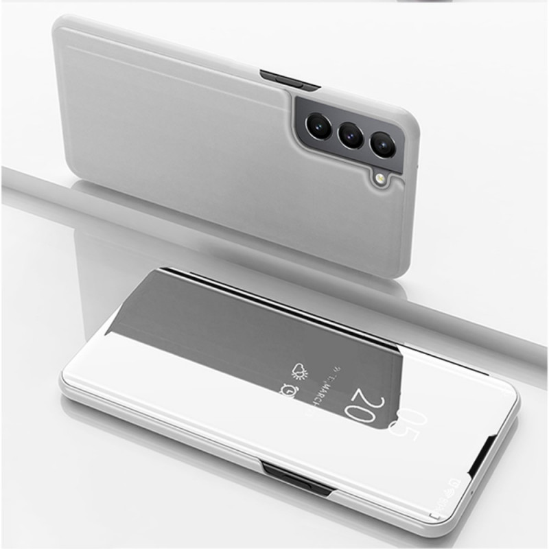 View Cover Samsung Galaxy S22 5G Miroir et Simili Cuir