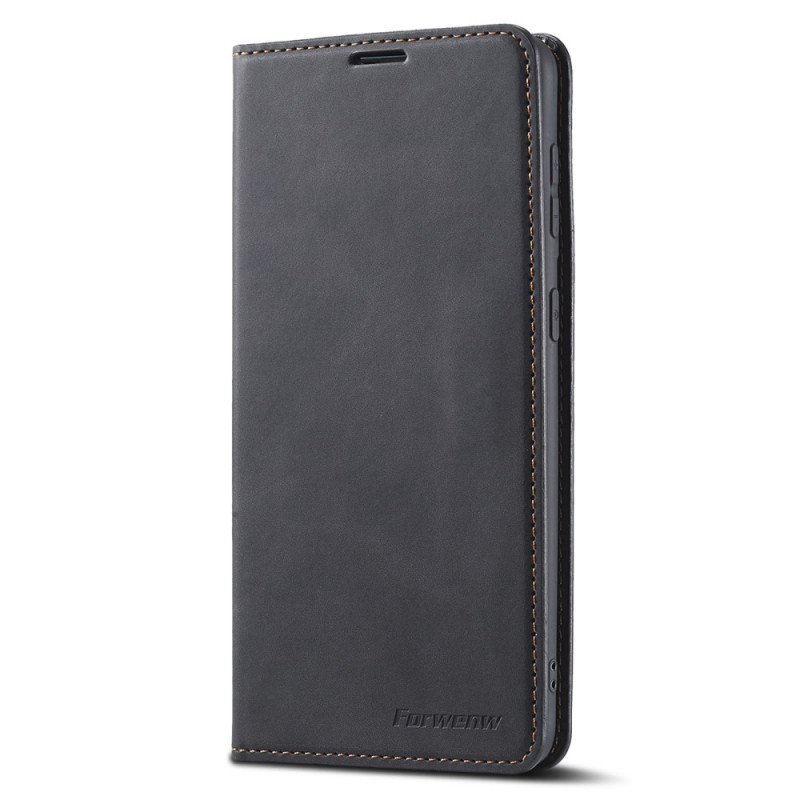 Flip Cover Samsung Galaxy S22 5G Effet Cuir FORWENW