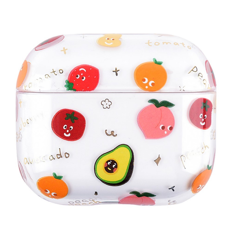 Coque AirPods 3 Transparente Fruits et Légumes