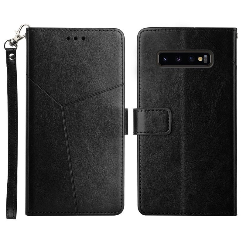 Housse Samsung Galaxy S10 Style Cuir Géo Y Design