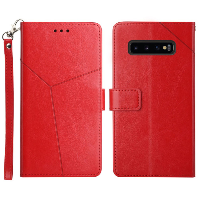 Housse Samsung Galaxy S10 Plus Style Cuir Géo Y Design