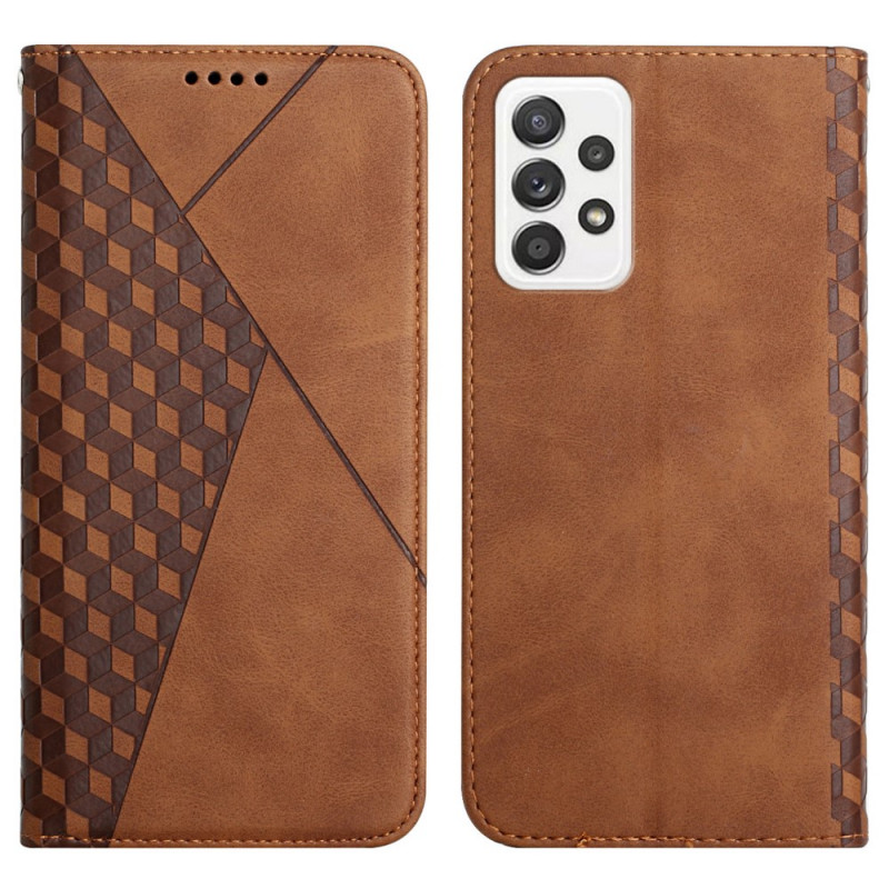 Flip Cover Samsung Galaxy A72 4G / A72 5G Effet Cuir Géo