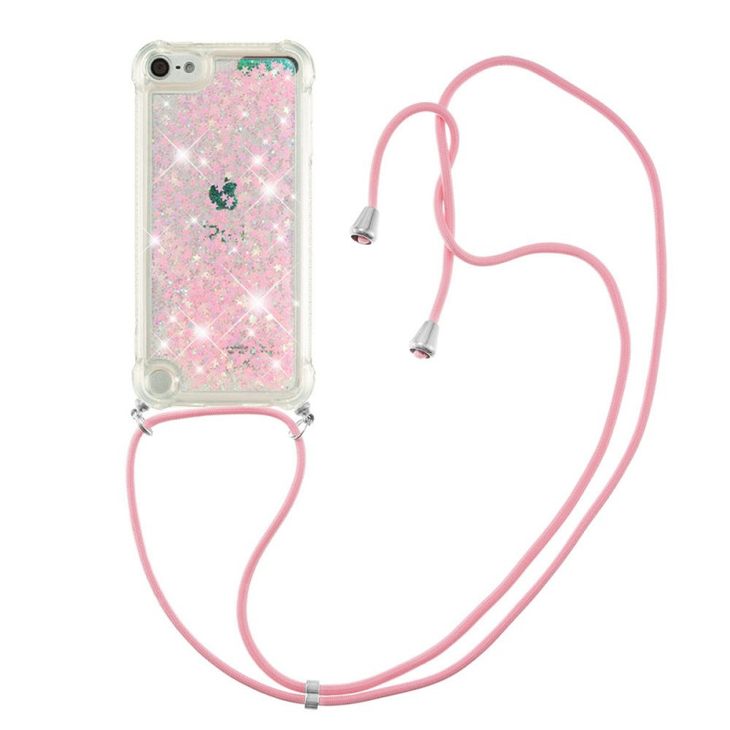 Coque iPod Touch 6 / 5 Paillettes avec Cordon