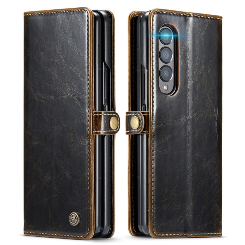 Housse Samsung Galaxy Z Fold 3 5G Effet Cuir Verni CASEME