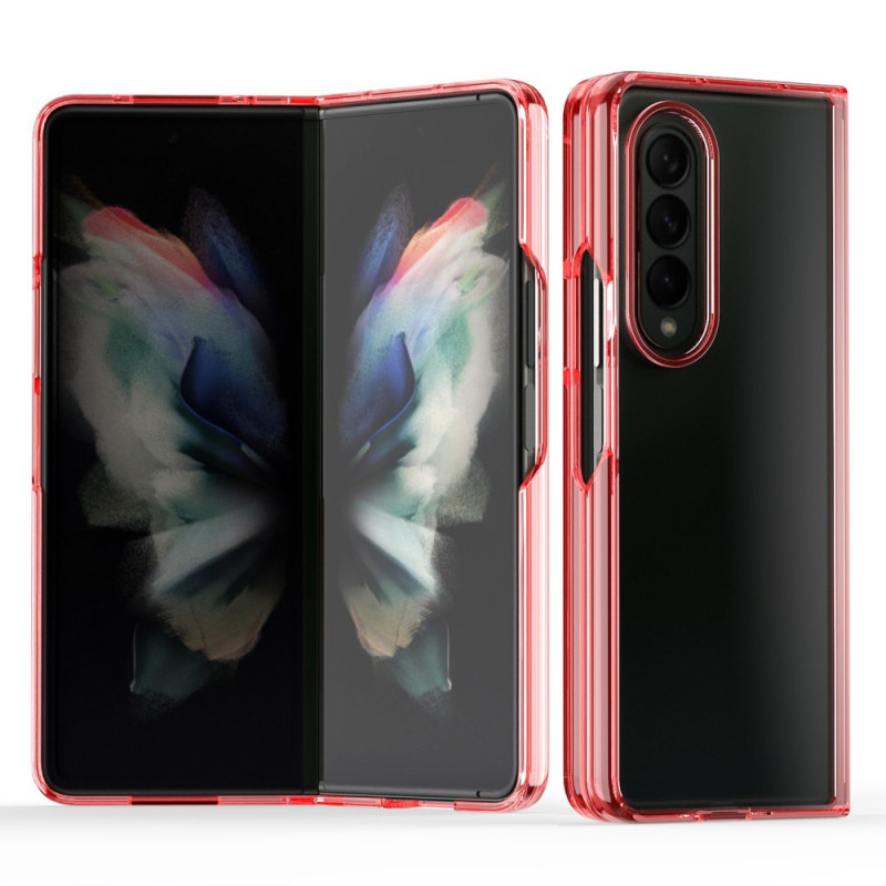 Coque Samsung Galaxy Z Fold 3 5G Transparente Rebords Colorés