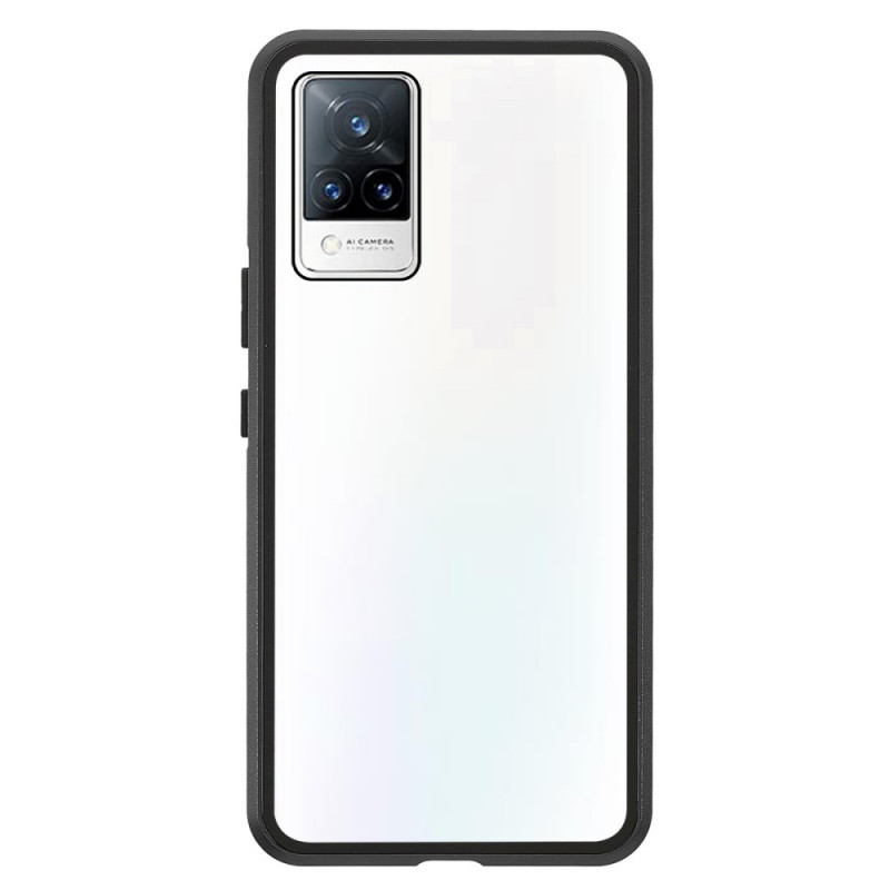 Coque Vivo V21 5G Deux Cotés Magnétique Verre Trempé et Métal