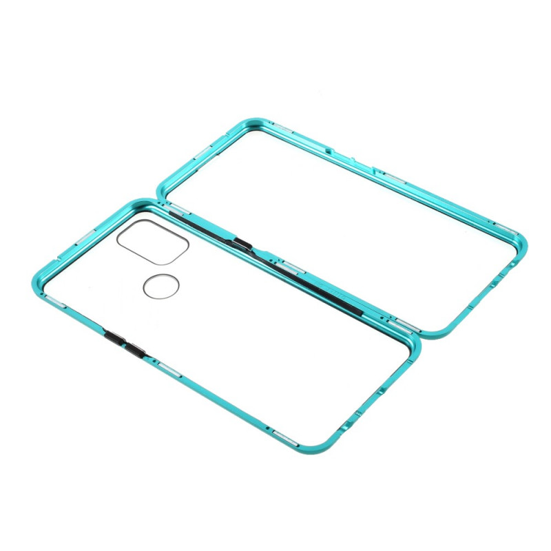 Coque OnePlus Nord N10 Deux Cotés Magnétique Verre Trempé et Métal