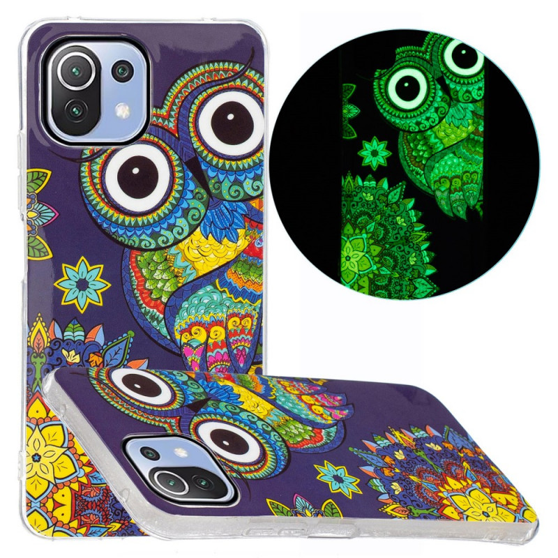 Coque Xiaomi 11 Lite 5G NE/Mi 11 Lite 4G/5G Hibou Fluorescente