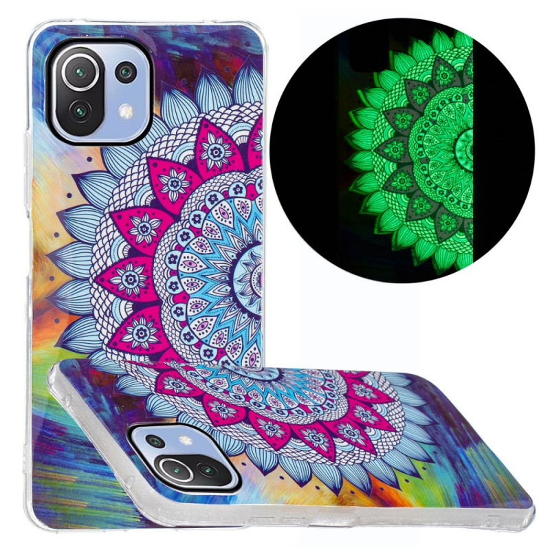 Coque Xiaomi 11 Lite 5G NE/Mi 11 Lite 4G/5G Mandala Coloré Fluorescente