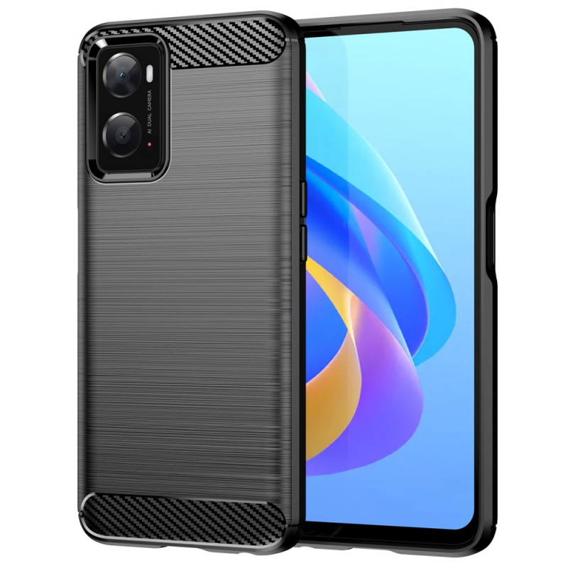 Coque Oppo A76 / Realme 9i Fibre Carbone Brossée