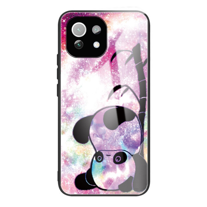 Coque Xiaomi 11 Lite 5G NE/Mi 11 Lite 4G/5G Verre Trempé Panda et Bambou