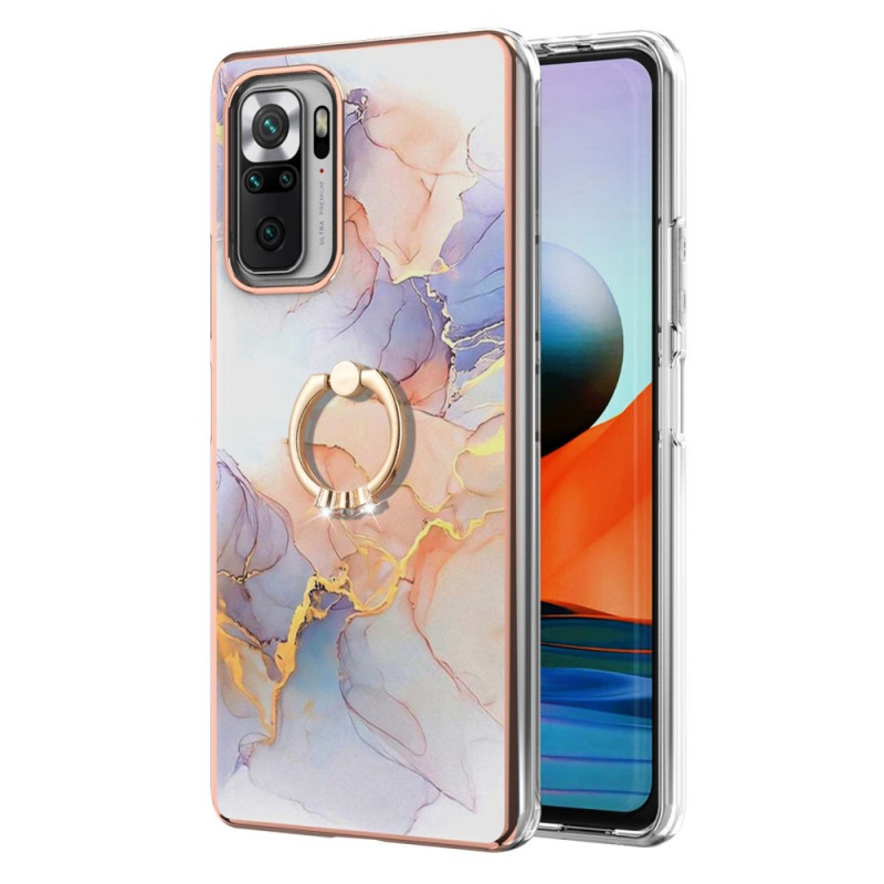 Coque Xiaomi Redmi Note 10 Pro Marbre avec Anneau-Support