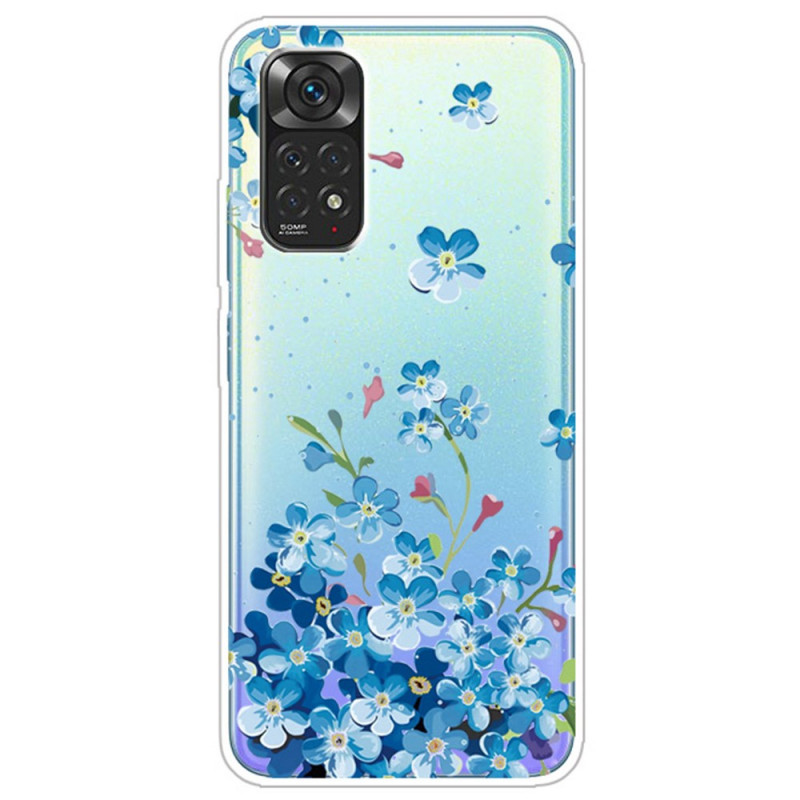 Coque Xiaomi Redmi Note 12 Pro 4G/Note 11 Pro/11 Pro 5G Fleurs Bleues