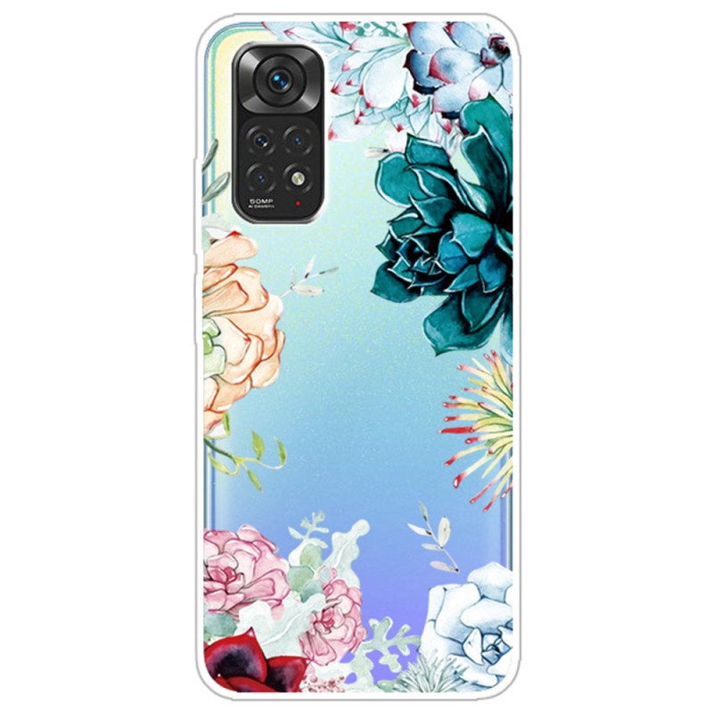 Coque Xiaomi Redmi Note 12 Pro 4G/Note 11 Pro/11 Pro 5G Fleurs Aquarelle