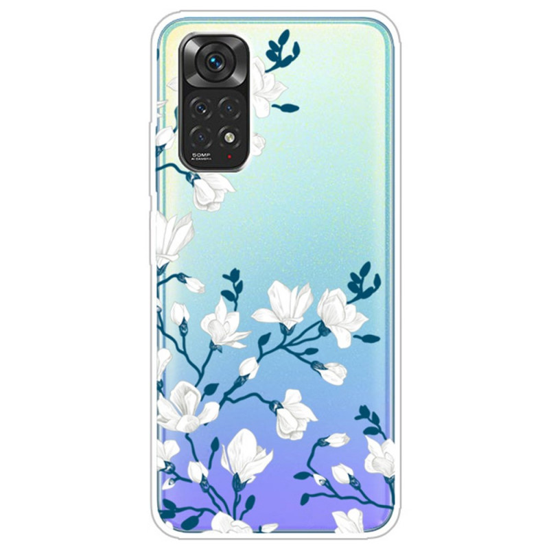 Coque Xiaomi Redmi Note 12 Pro 4G/Note 11 Pro/11 Pro 5G Fleurs Blanches