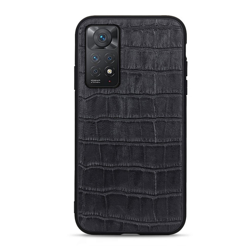 Coque Xiaomi Redmi Note 12 Pro 4G/Note 11 Pro/11 Pro 5G Véritable Cuir Texture Crocodile