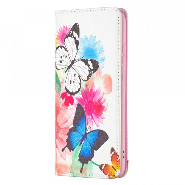 Flip Cover Xiaomi 12 / 12X / 12S Papillons Colorés