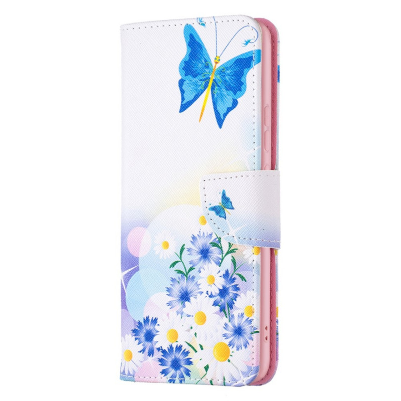 Housse  Xiaomi 12 / 12X  / 12S Papillons et Fleurs Peints