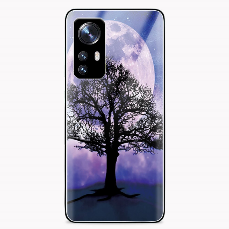 Coque Xiaomi 12 / 12X / 12S Verre Trempé Arbre et Lune