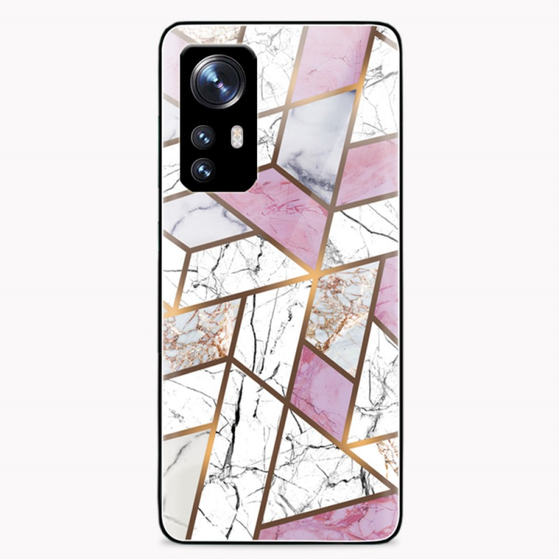 Coque Xiaomi 12 / 12X / 12S Verre Trempé Marbre Géométrie