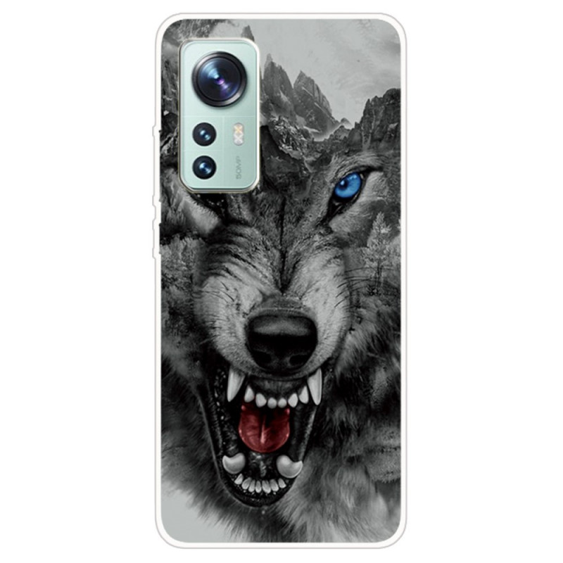 Coque Xiaomi 12 / 12X / 12S Silicone Loup Sauvage