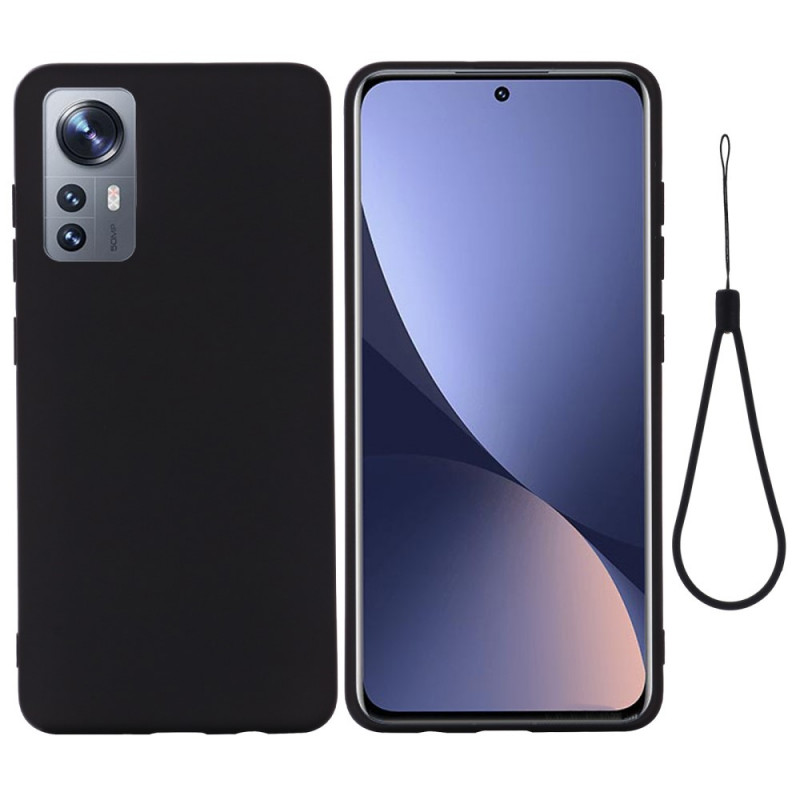 Coque Xiaomi 12 / 12X / 12S Silicone Liquide Avec Lanière