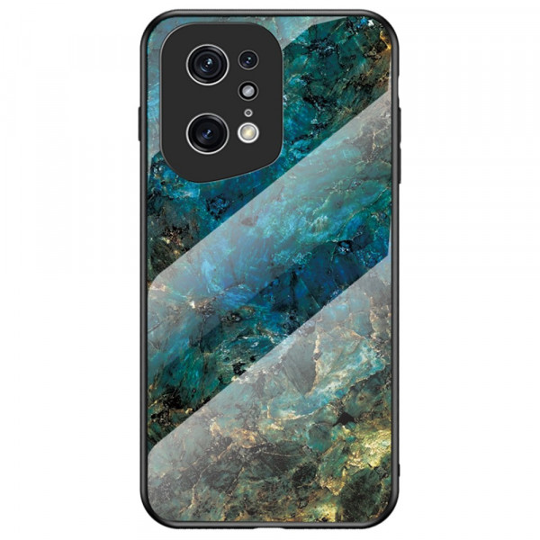 Coque Oppo Find X5 Pro Verre Trempé Marble Colors